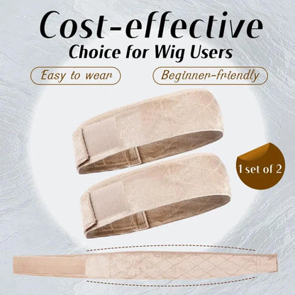 Adjustable non-slip wig grip band for a secure fit