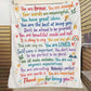 Positive affirmation throw blanket for home