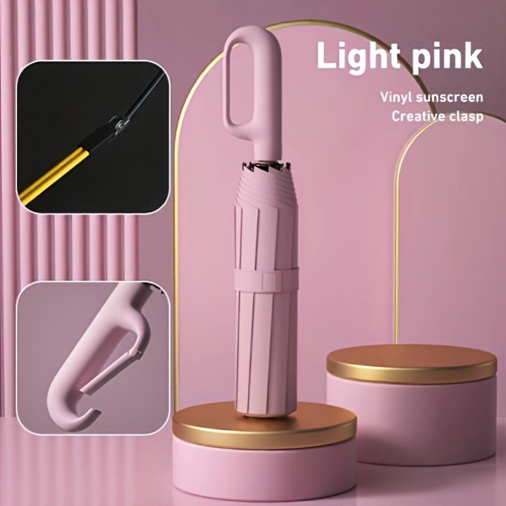 Automatic folding rain umbrella for men and women