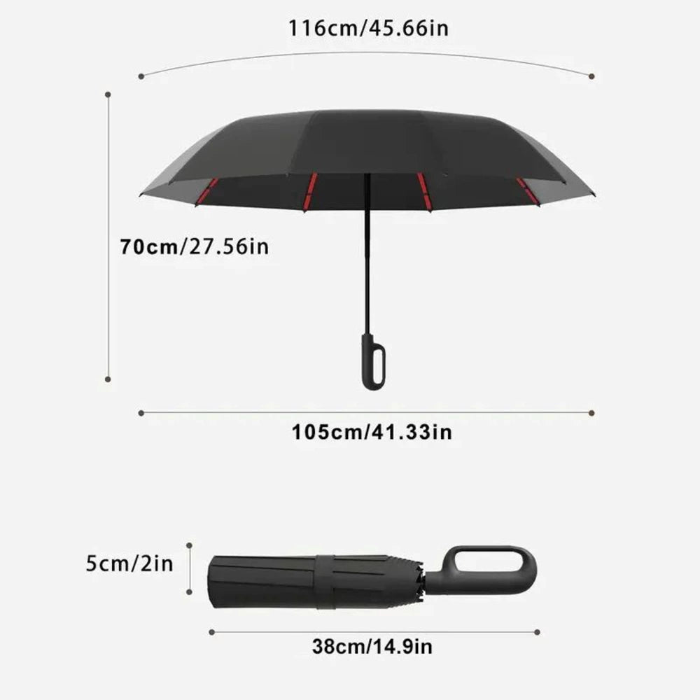 Size details of the automatic folding umbrella