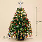 Dimensions of the finished beaded Christmas tree