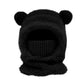 Black bear ear knit winter hat