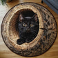 Black Cat In The Hollow Round Rug - HR012