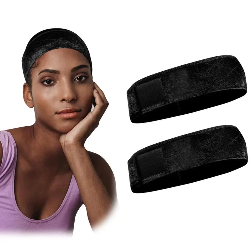 Black adjustable wig grip band