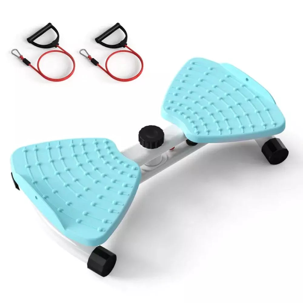 Blue waist twister machine for home gym workouts