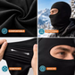 Close-up of the stretchy fabric used for the ski mask