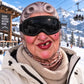 Front view of the Born for the Slopes ski mask