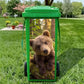 Creative Trash Can Sticker with Colourful Cartoon