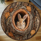 Bunny In The Hollow Round Rug - HR011