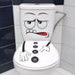 Cartoon face stickers used for bathroom decoration