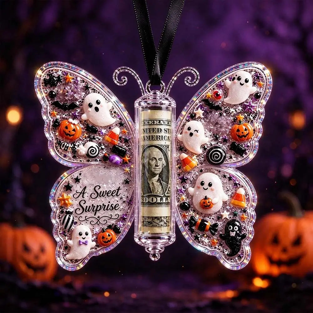 3D Butterfly Christmas Cash Gift Ornament – Money Holder Keepsake