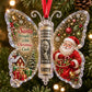 Christmas Santa Scene Butterfly-Shaped Ornament