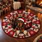 Christmas Dachshund Round Rug - C059