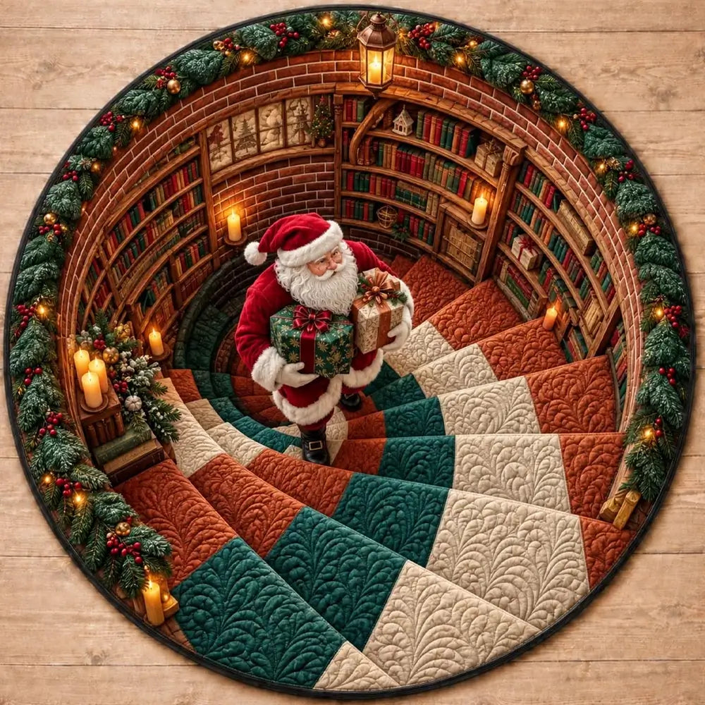 Christmas santa rug as a thoughtful gift for family members