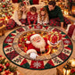 Christmas Santa Gift Round Rug - C049