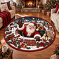 Christmas Santa Hello Round Rug - C060