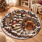 Christmas Sweet Gnome Round Rug - C063