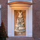 Christmas fabric door cover featuring an eagle design