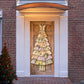 Full-length view of a Christmas fabric door decoration