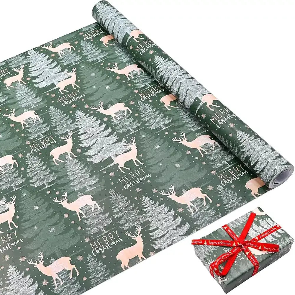 Christmas Gift Wrapping Paper Roll – Multiple Holiday Designs