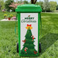 Creative Trash Can Sticker with Colourful Cartoon