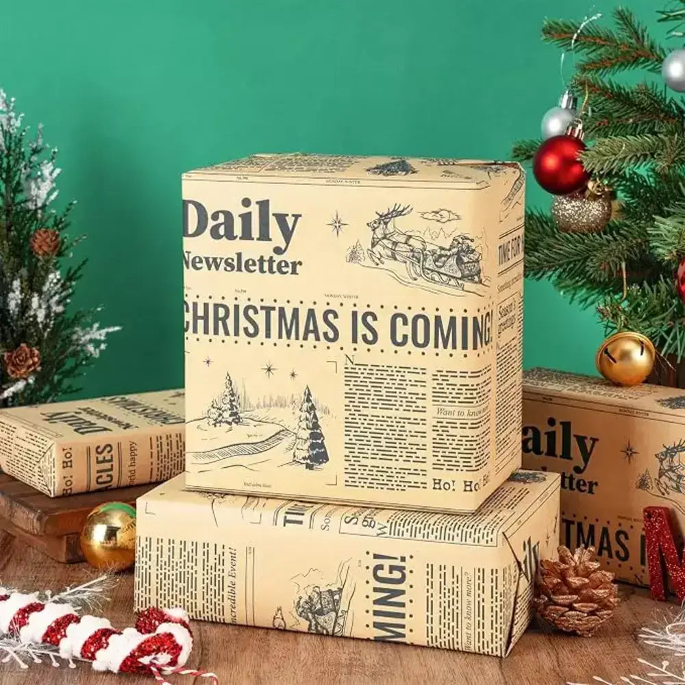 Christmas Gift Wrapping Paper Roll – Multiple Holiday Designs