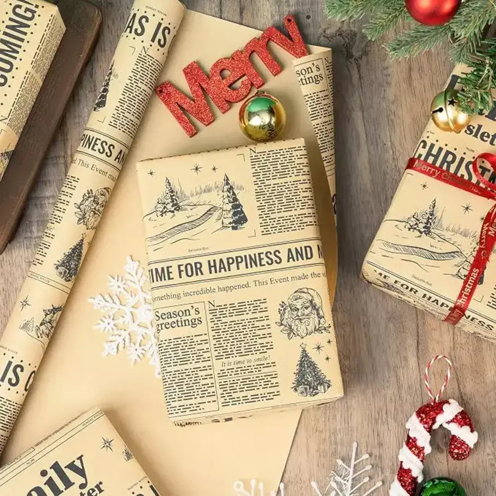 Christmas Gift Wrapping Paper Roll – Multiple Holiday Designs