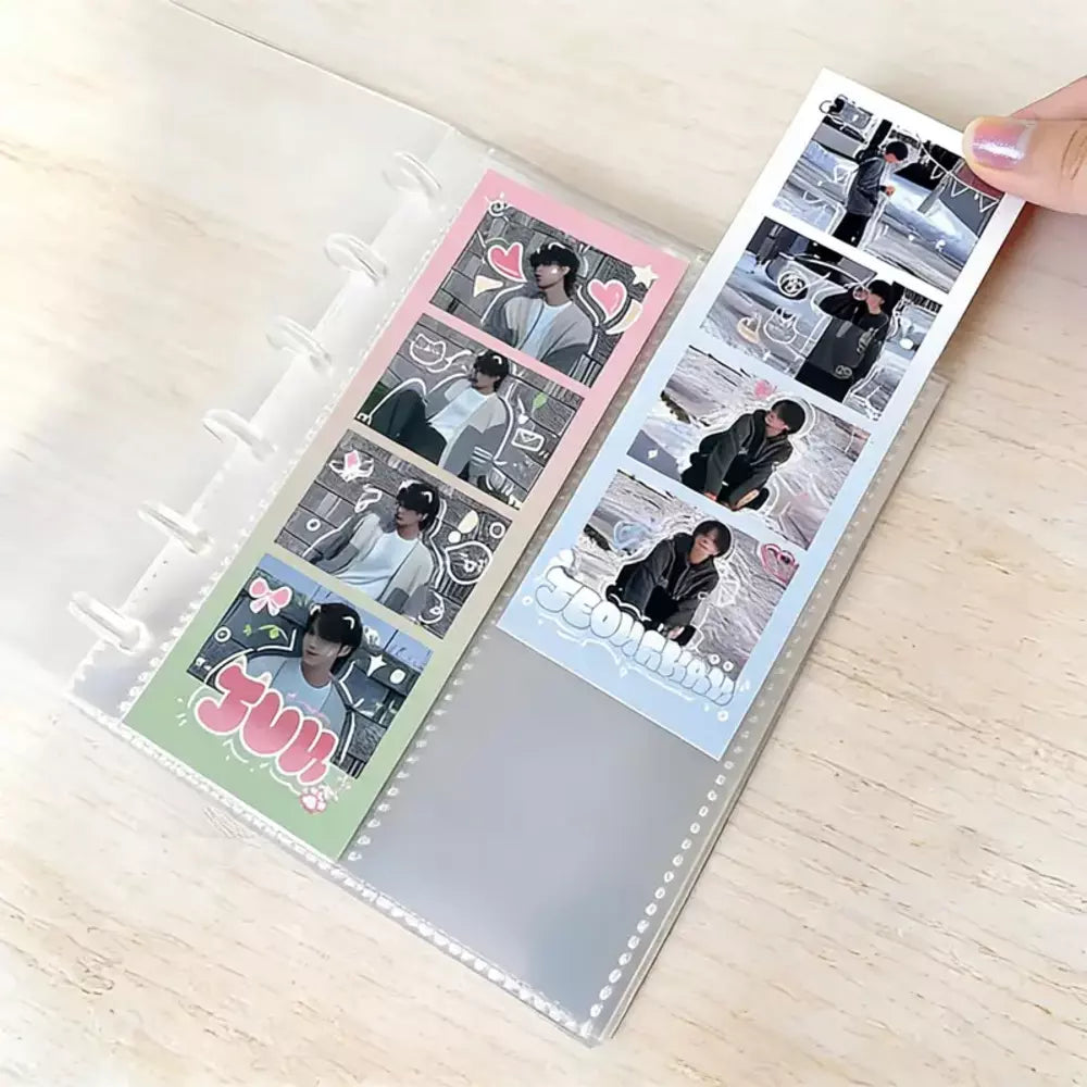 Clear photo booth album for 2x6 inch photo strips