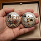 Religious commemorative coin with a traditional cross design