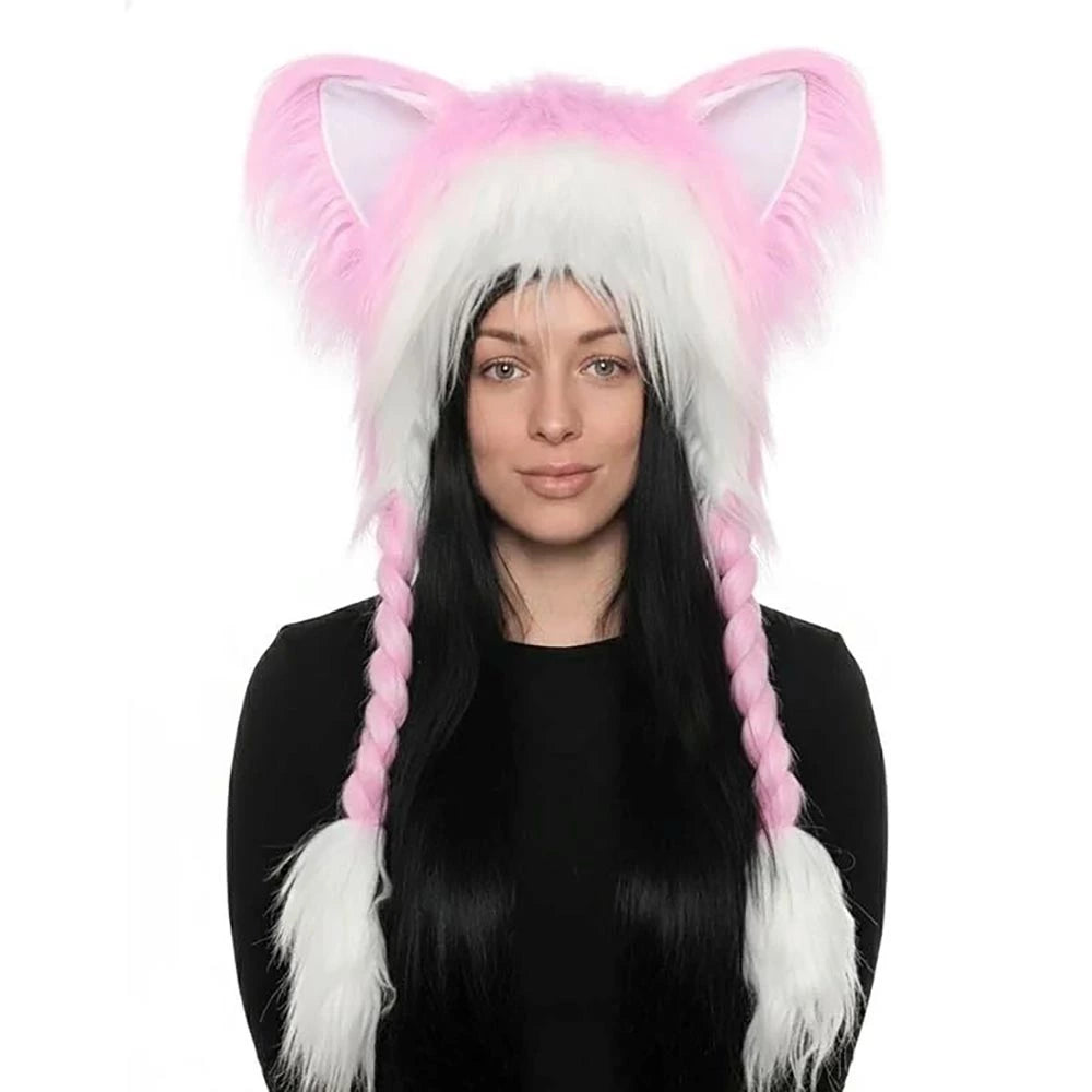Cat ear hat styled as part of a playful outfit