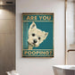 Vintage Black & White Humor Metal Sign