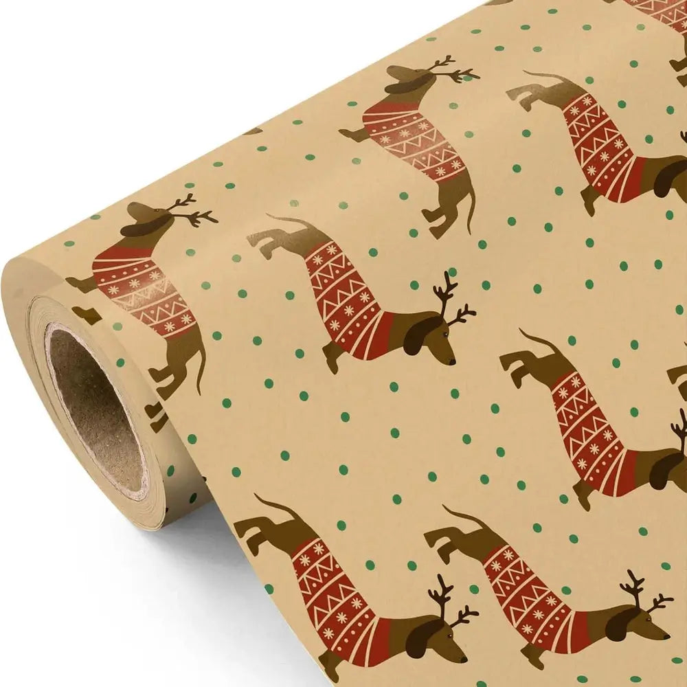 Christmas Gift Wrapping Paper Roll – Multiple Holiday Designs