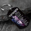 Life Gave Me The Gift Of You - Wolf Multi Colors Personalized Keychain - A885