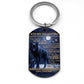 Dad To Daughter - Never Feel That You Are Alone - Wolf Multi Colors Personalized Keychain - A884