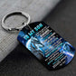 Let It Go - Wolf Multi Colors Personalized Keychain - A882