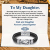 "Forever Linked Together" Braided Leather Bracelet