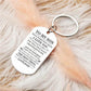 Dad To Son - Just Do Your Best - Inspirational Keychain