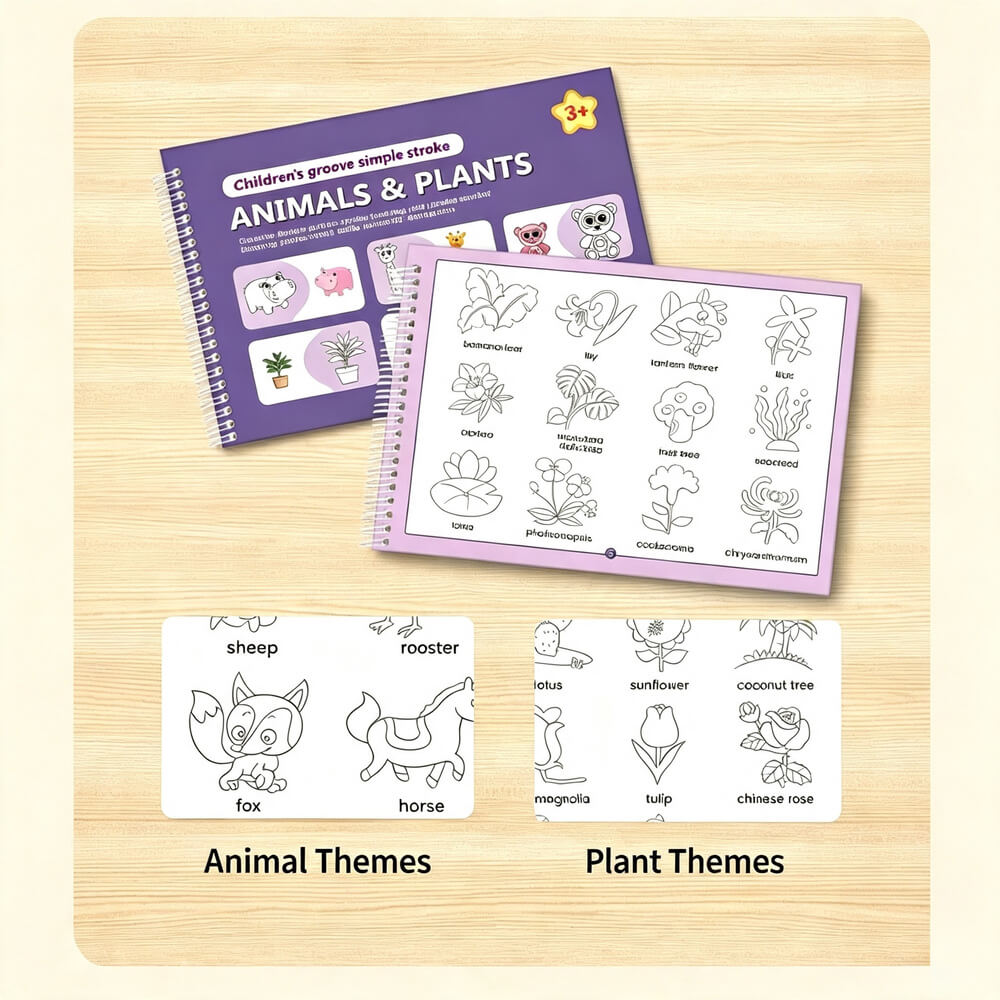 Reusable Grooved Handwriting Workbook for Kids