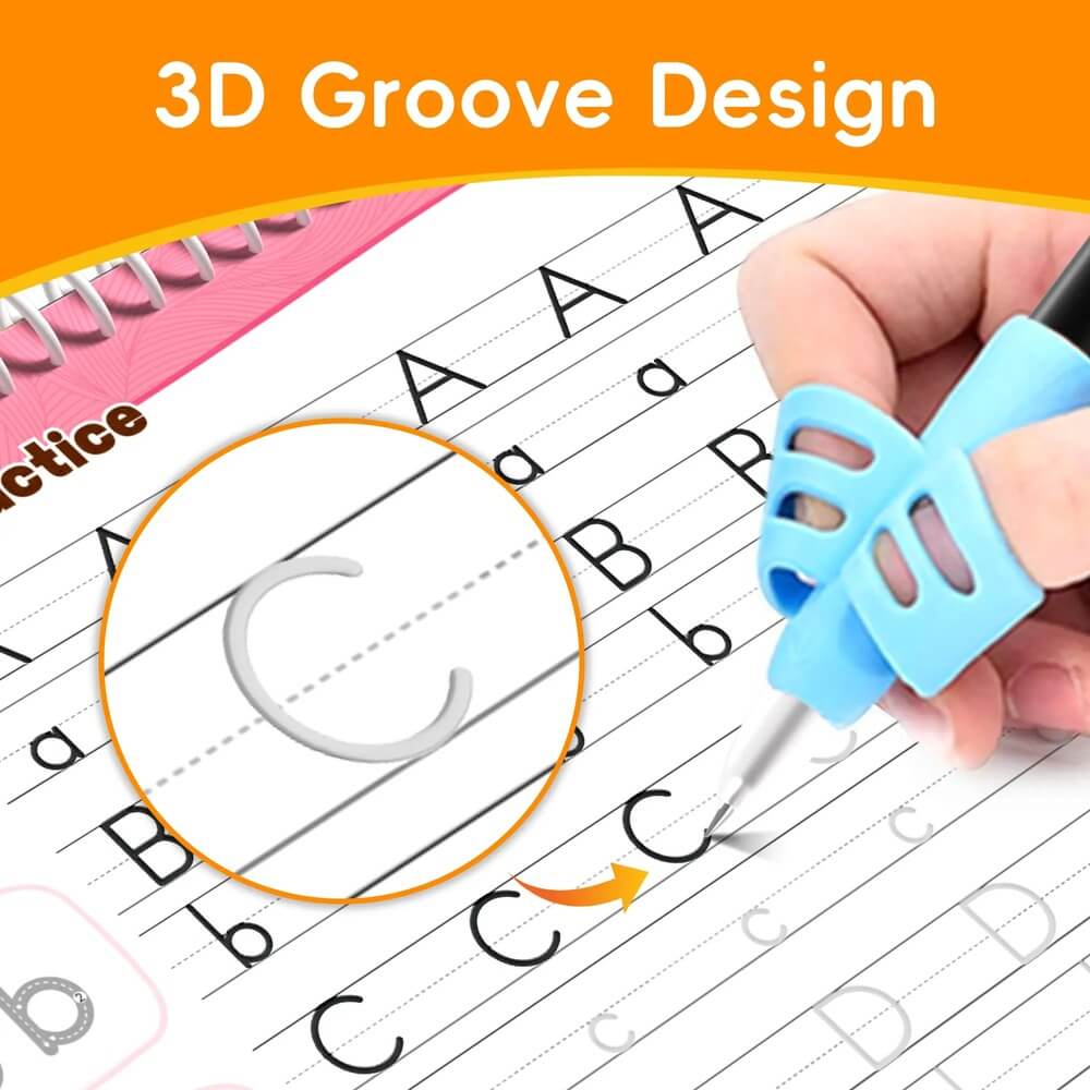 Reusable Grooved Handwriting Workbook for Kids
