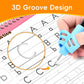 Reusable Grooved Handwriting Workbook for Kids