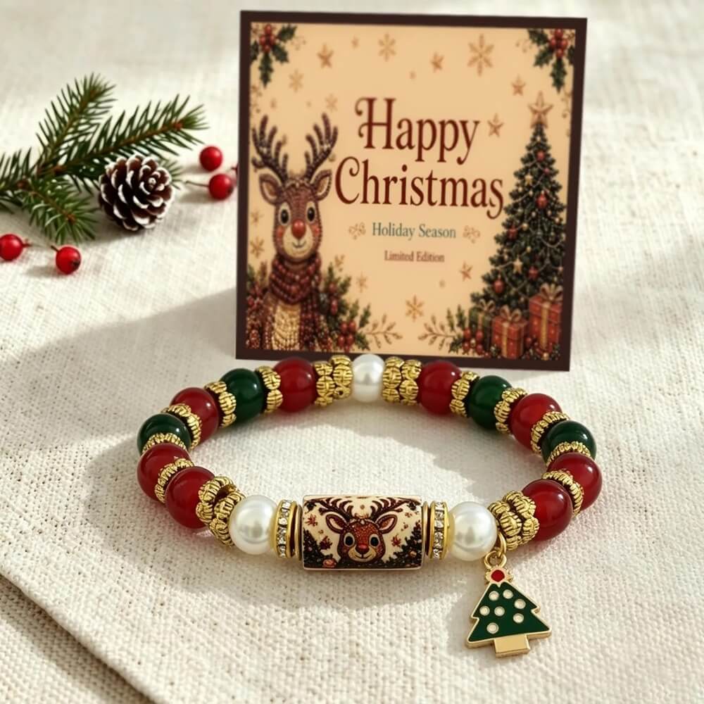 Christmas Stretch Bracelet | Holiday Jewelry for Women