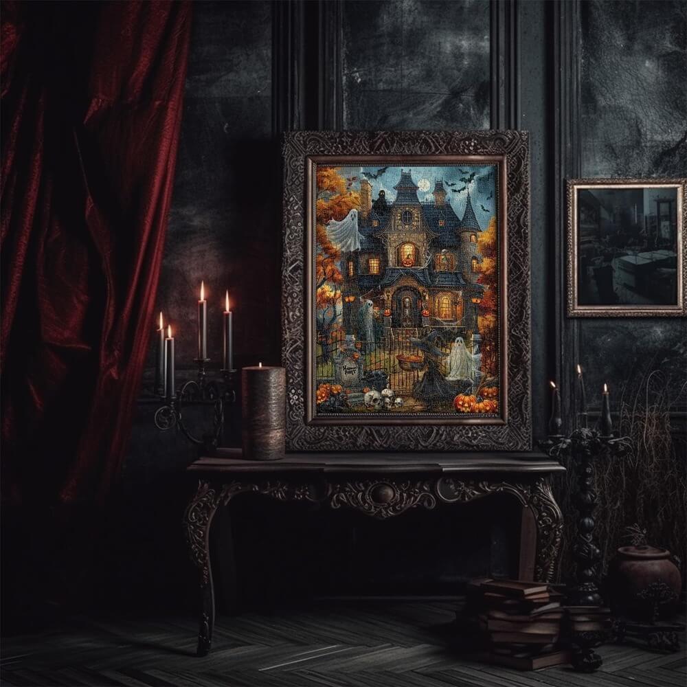 Haunted House Party Puzzle 1000-Piece