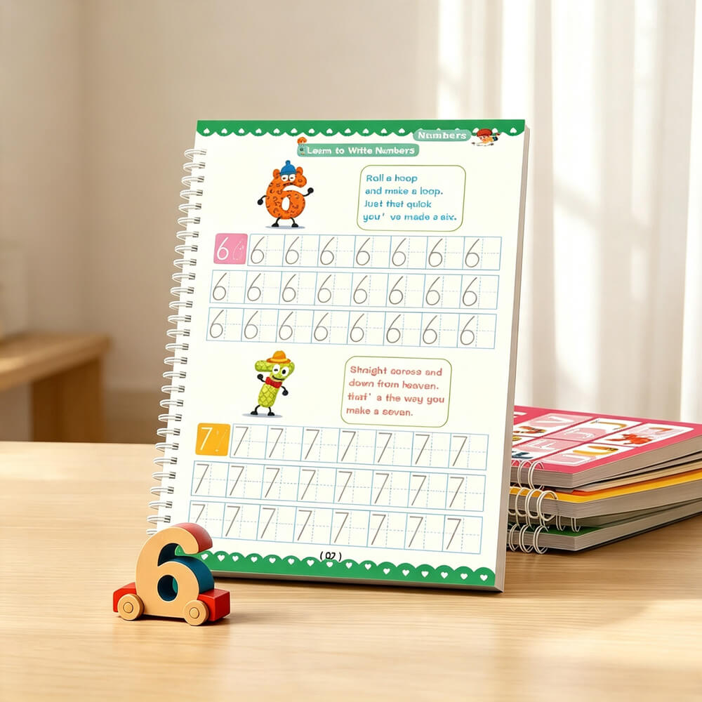 Reusable Grooved Handwriting Workbook for Kids