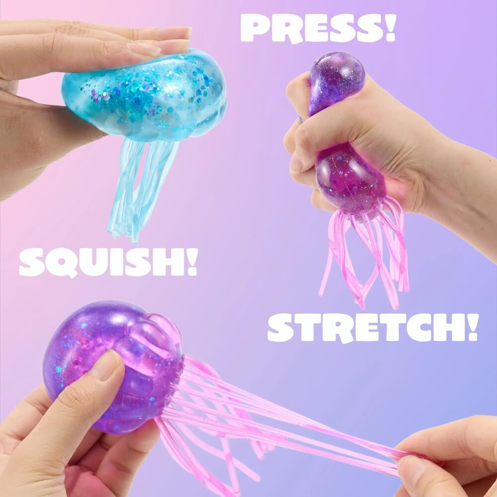 Jellyfish Stress Relief Toys – Glitter Squishy Toy