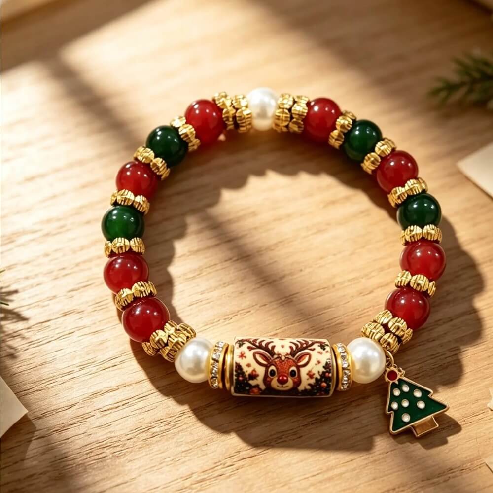 Christmas Stretch Bracelet | Holiday Jewelry for Women