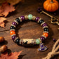 Halloween Beaded Bracelet | Witch Hat Cat Pumpkin Stretch Gift