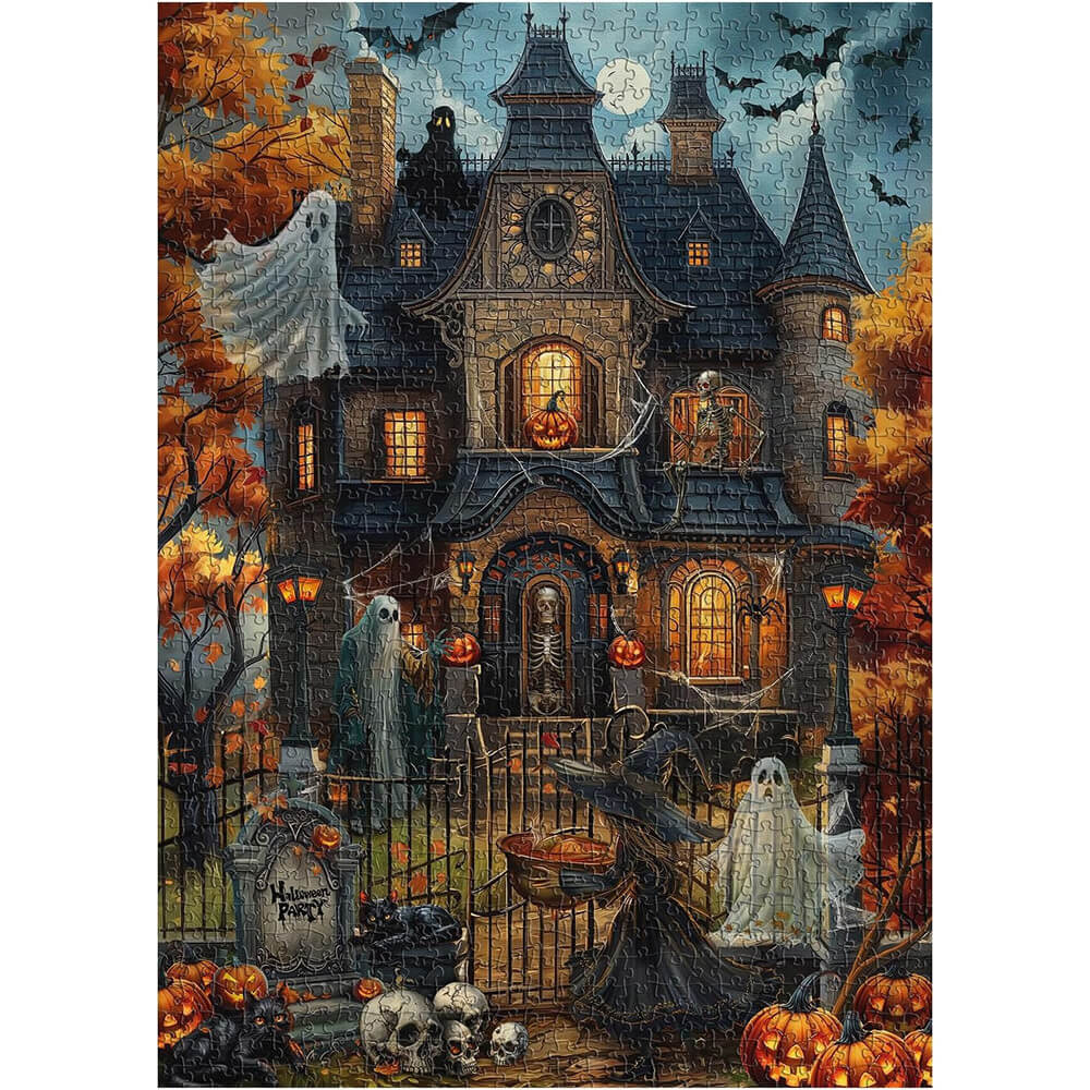 Haunted House Party Puzzle 1000-Piece