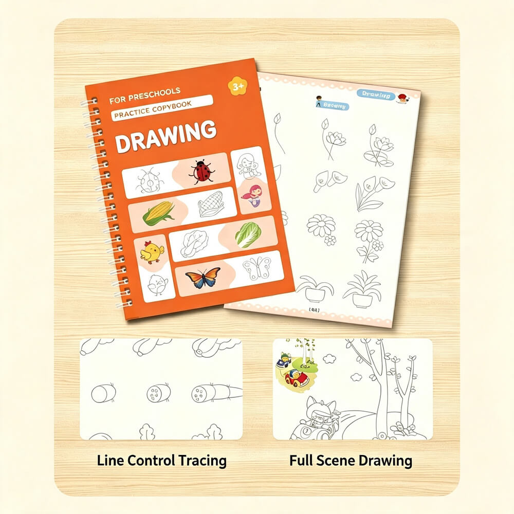 Reusable Grooved Handwriting Workbook for Kids