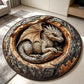 Dragon In The Hollow Round Rug - HR006