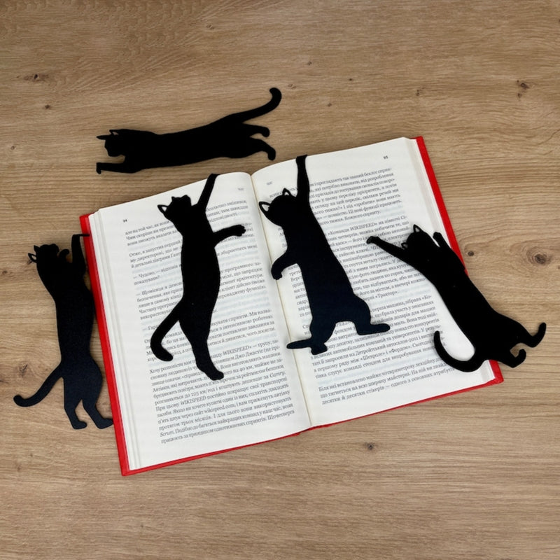 5Pcs Metal Cat bookmark
